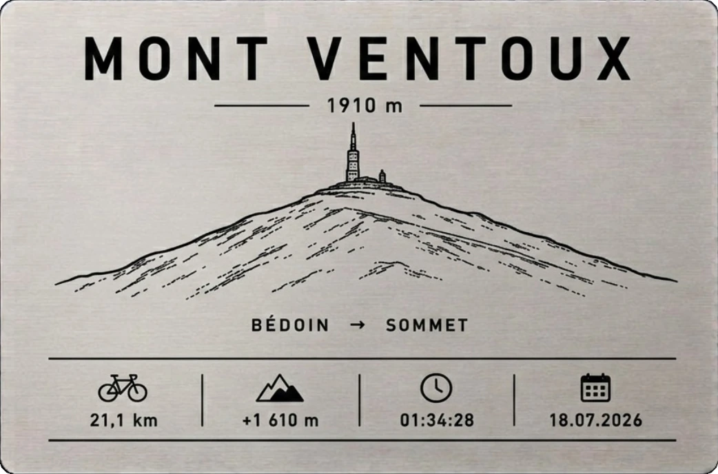 Plaque Cyclisme — Mont Ventoux